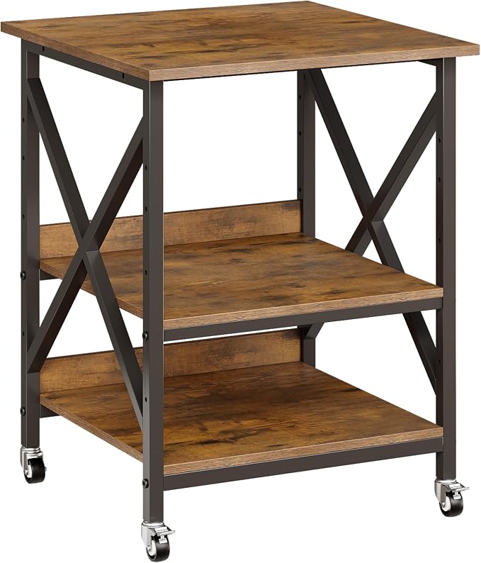 VENNQD 23.6 x 23.6 x 30.3 Inches Printer Stand, Large Printer Table by VENNQD