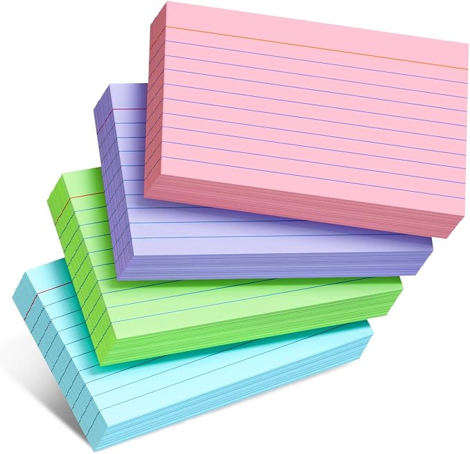 Colored Index Cards 3x5 Inch by MSKKSM