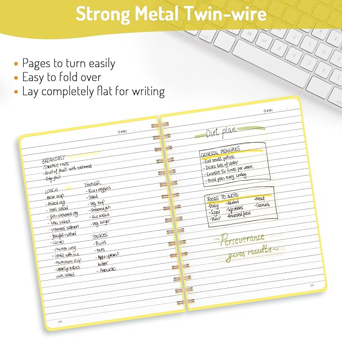 Forvencer Lined Spiral Journal Notebook - Image 3