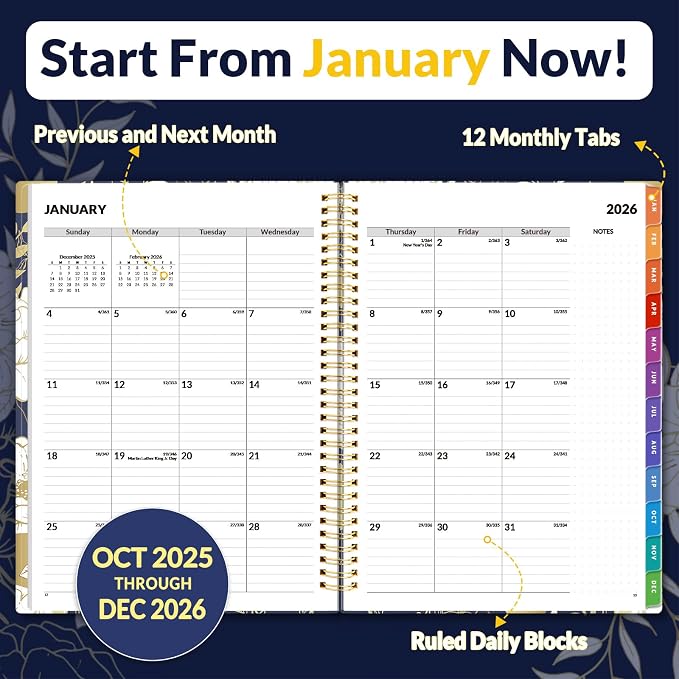 SUNEE 2026 Weekly and Monthly Planner - Image 2