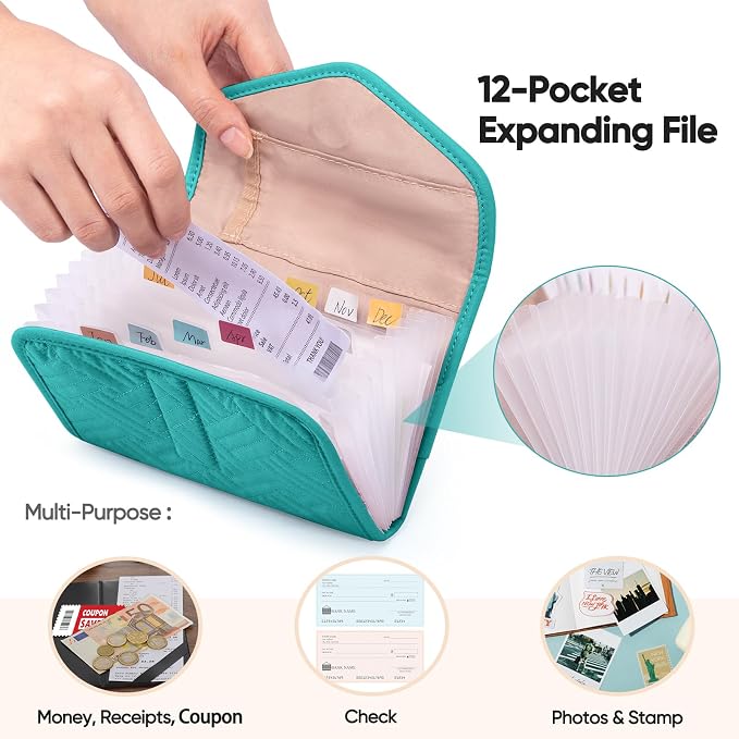 Fabric Receipt Organizer 7X5 - Image 3