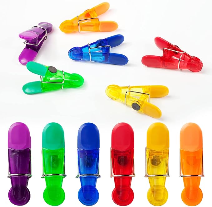 12 Pack Chip Bag Clips, Foods Snacks Bag Clamps Sealing Bar, Refrigerator - Image 7