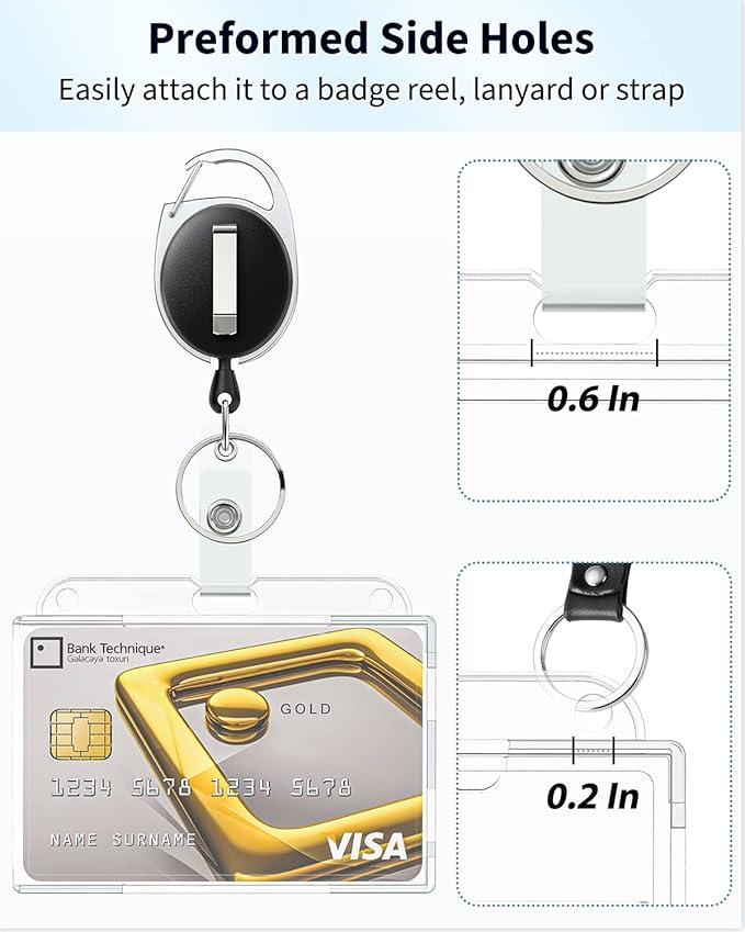 Pawfly 5 Pack Horizontal 2-Card Badge Holder - Image 5