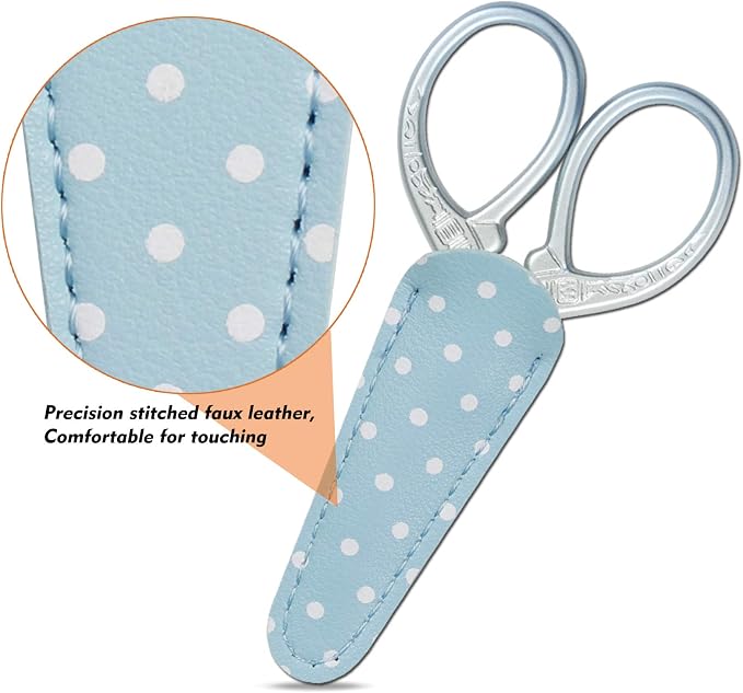 Embroidery Scissors Set with Leather Sheaths - Image 4