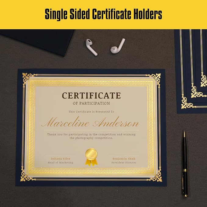 25 Count Single Sided Certificate Holders - Image 2