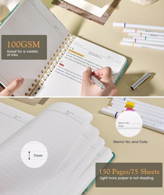 PAPEJOON Lined Spiral Journal Notebook - Image 4