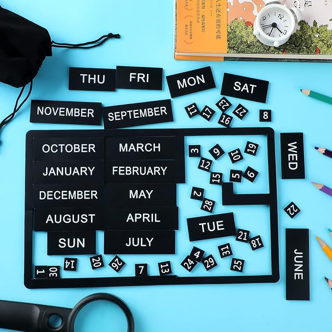 50 Pcs Calendar Magnet Numbers for Whiteboard and Refrigerator, Magnetic Days - Image 5