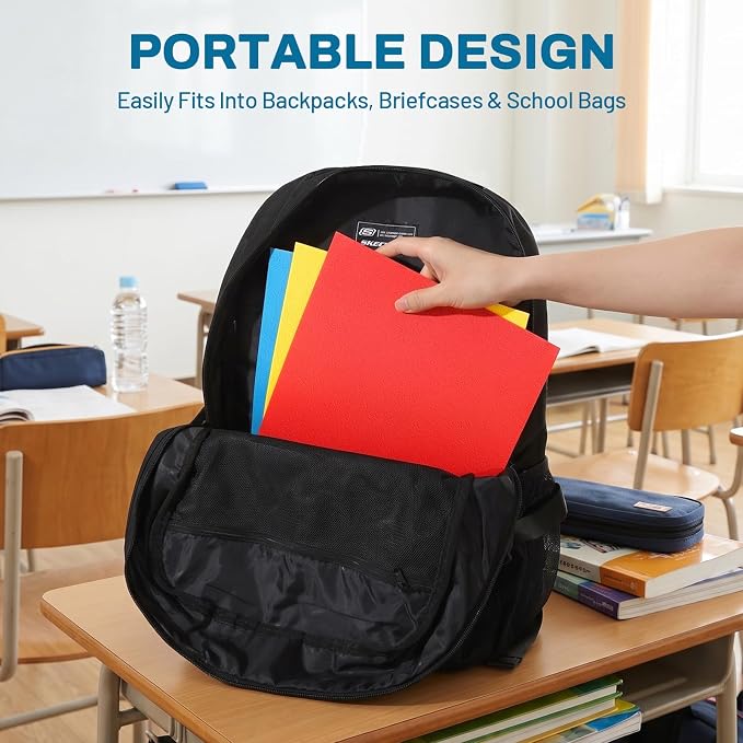 SUNEE Folders with Pockets, 2 Pocket Folders Fit Letter Size Paper, Paper File - Image 7