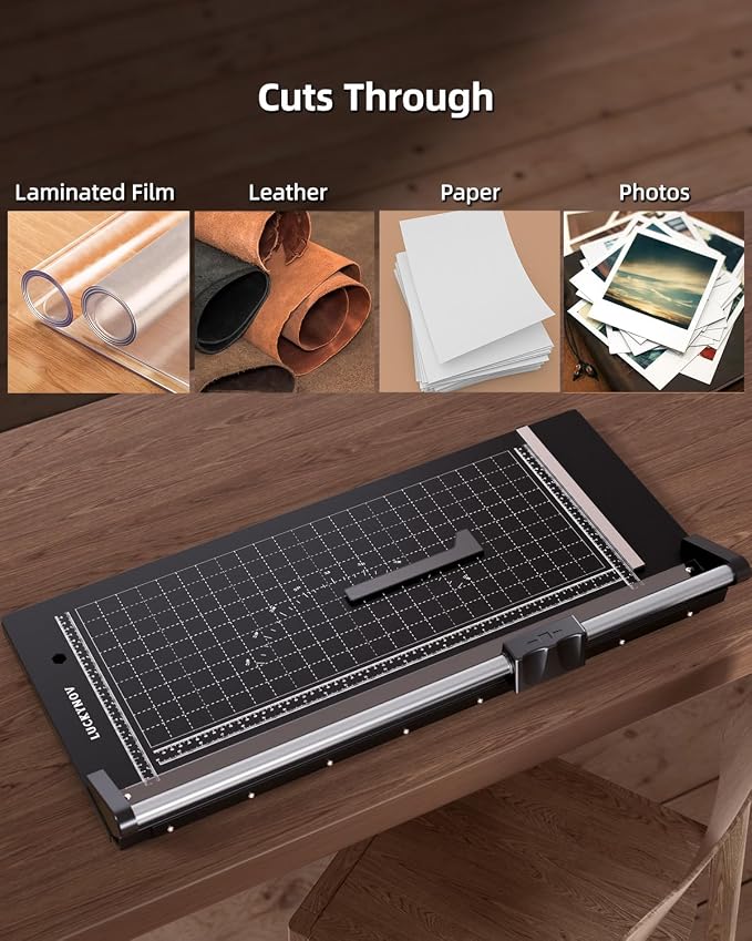 Rotary Paper Cutter 24 Inch, Heavy Duty Paper Trimmer - Image 6