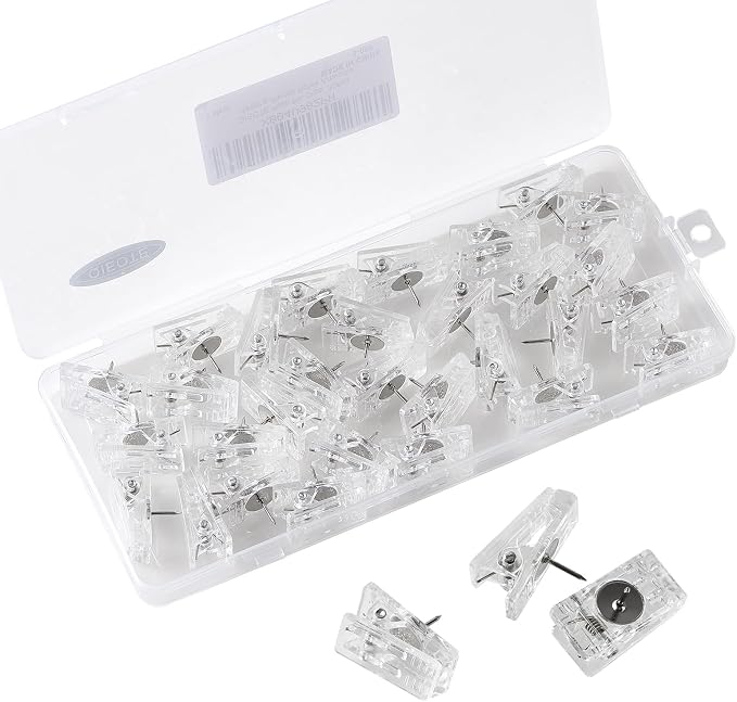 Push Pin Clips, Thumb Tacks for Wall/Cork Board by Unknown