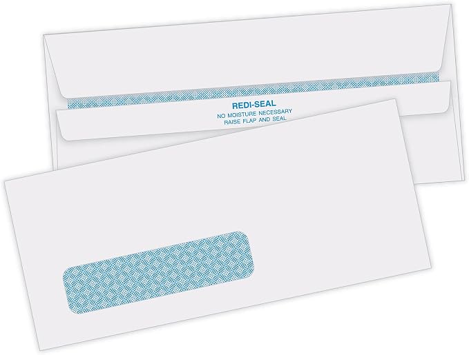 Quality Park #10 Left Window Security Tinted Envelopes - Image 2
