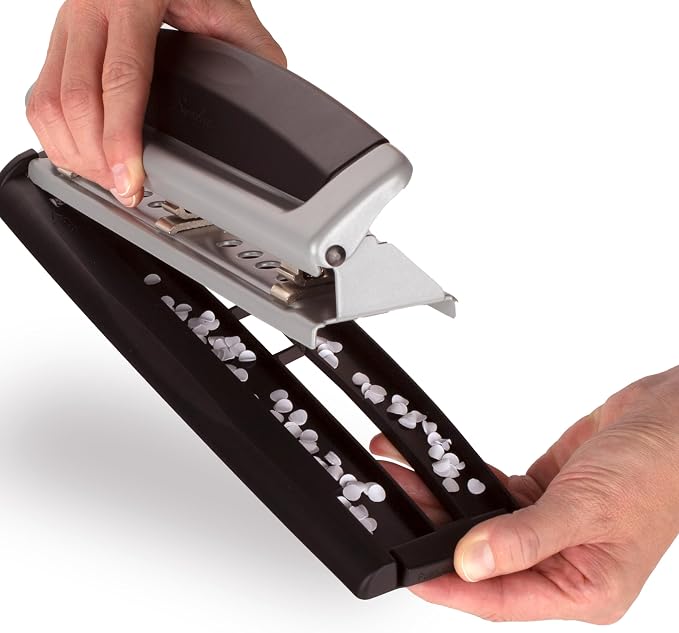 Swingline 3 Hole Punch, 10 Sheet Capacity Three Hole Puncher 3 Ring, Adjustable - Image 4
