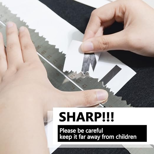 Stainless Steel Metal Paper Tearing Ruler - Image 3