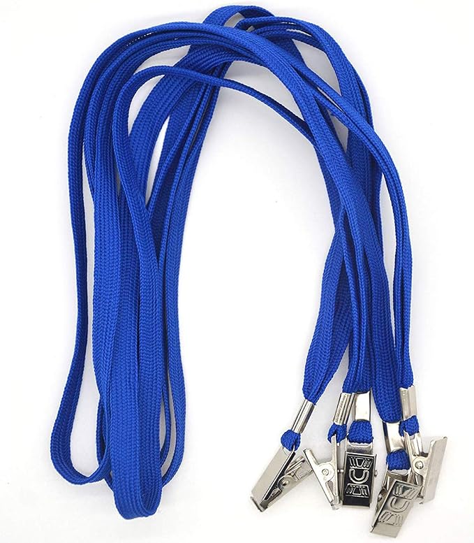 Bird Fiy Blue Lanyards 100 Pack Bulk Badge Lanyards - Image 3