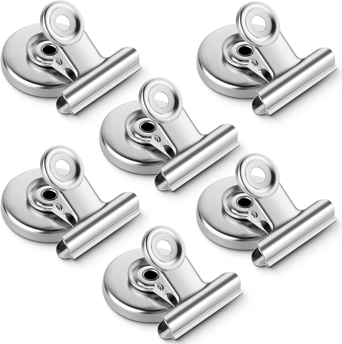 Grtard 6 Pack Magnetic Clips Heavy Duty, Magnet Clips by Grtard