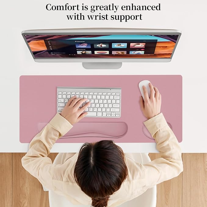 Mouse Pad and Keyboard Wrist Rest, 3-in-1 Keyboard and Mouse Pad Set, Ergonomic - Image 6