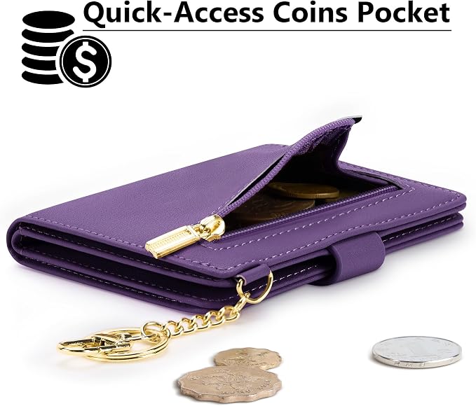 Airkit Small Wallet Women RFID, PU Leather Card Holder - Image 3