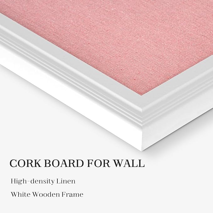 Large Wood Framed Cork Board - Image 2