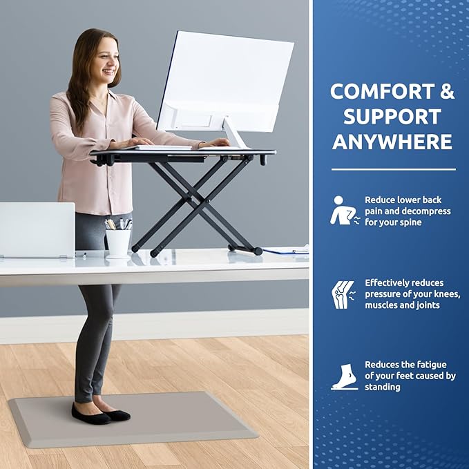 KitchenClouds Kitchen Mat Cushioned Anti Fatigue Rug 17.3"x28" Water Resistant - Image 4