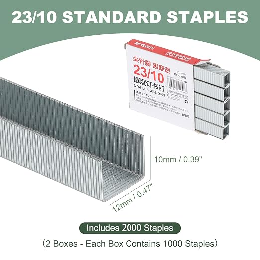 PATIKIL 23/10 Staples for Stapler - Image 2