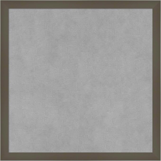 Amanti Art Grey Framed Magnetic Board 17x17 Small Vision Board by AmantiArt