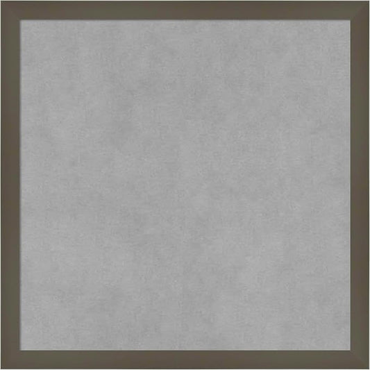 Amanti Art Grey Framed Magnetic Board 17x17 Small Vision Board by AmantiArt