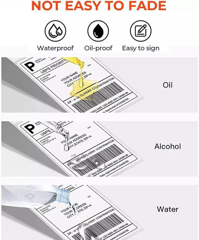 4x6 Direct Thermal Shipping Labels, 250 Per Roll, Mailing Thermal Blank - Image 3