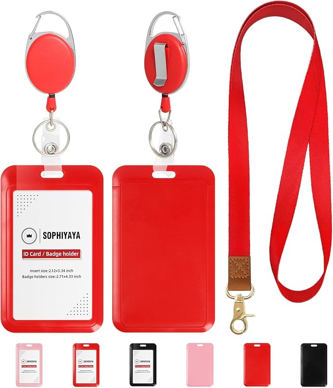 Badge Holder and Retractable Reel by SOPHIYAYA