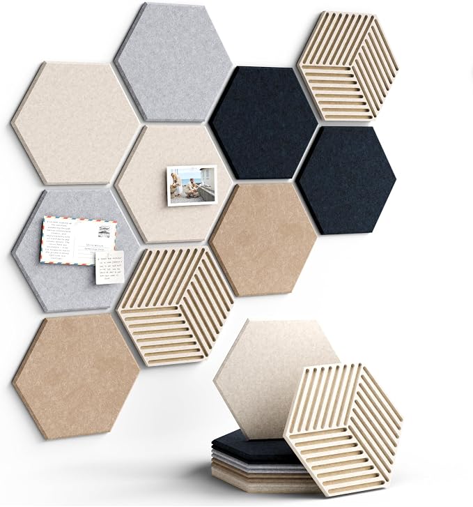 Fluxynara Hexagon Cork Board Alternative by FLUXYNARA