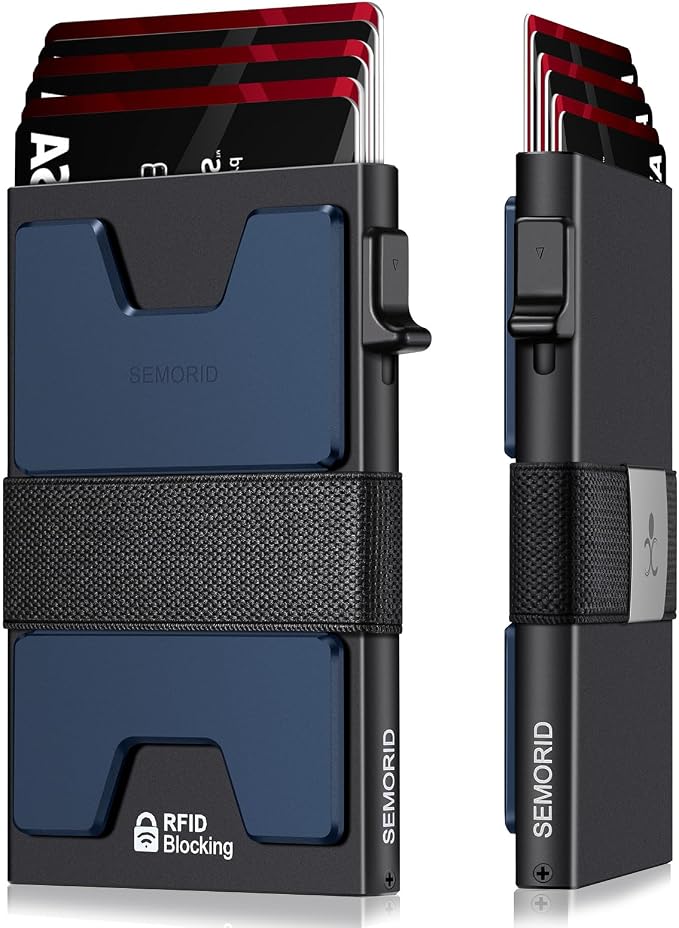 SEMORID Slim Aluminum Card Holder Wallet by SEMORID