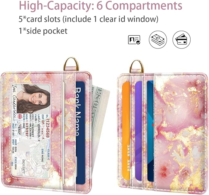 Slim Minimalist Front Pocket RFID Blocking Credit Card Holder Small Wallet Cute - Image 2