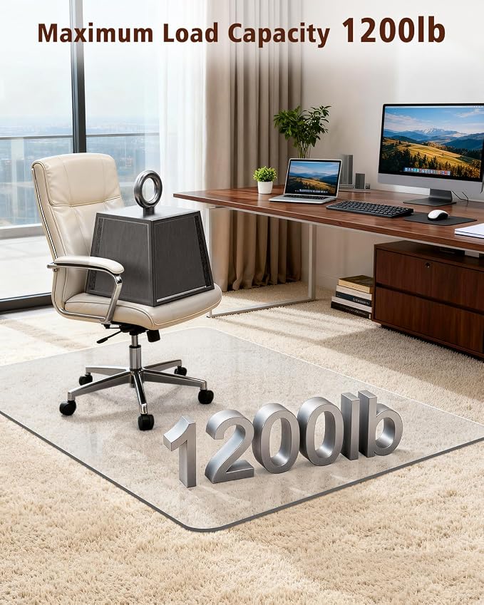 Soimeat Hard Frosted Office Chair Mat - Image 6