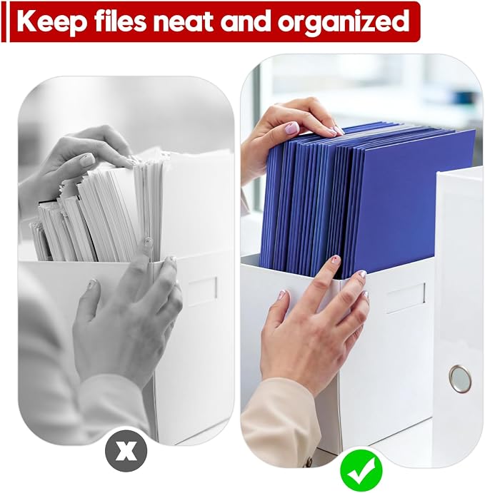 2 Pocket Folders, 50 Pack Letter Size 8.5" x 11" Durable File Folders - Image 5