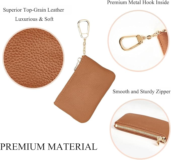 Full Grain Leather Coin Purse - Image 5