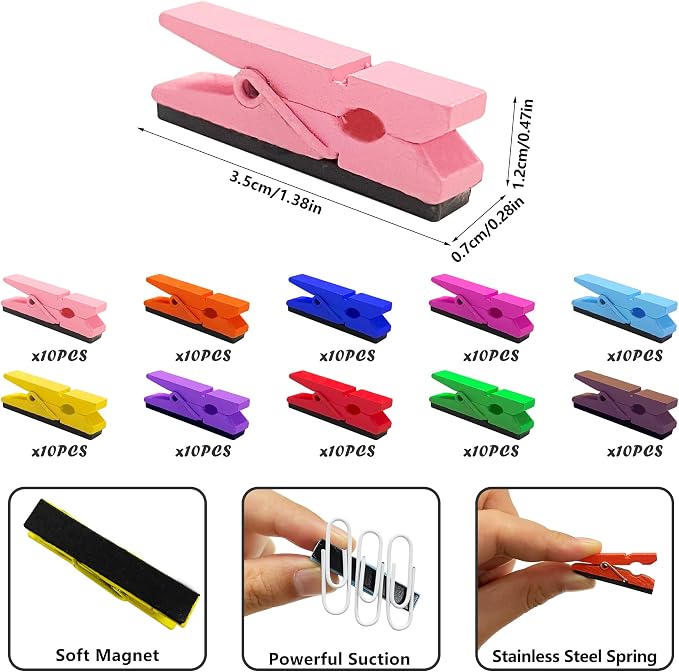 100 PCS Colorful Fridge Magnet - Image 2