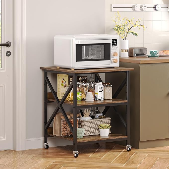 VENNQD 23.6 x 23.6 x 30.3 Inches Printer Stand, Large Printer Table - Image 8