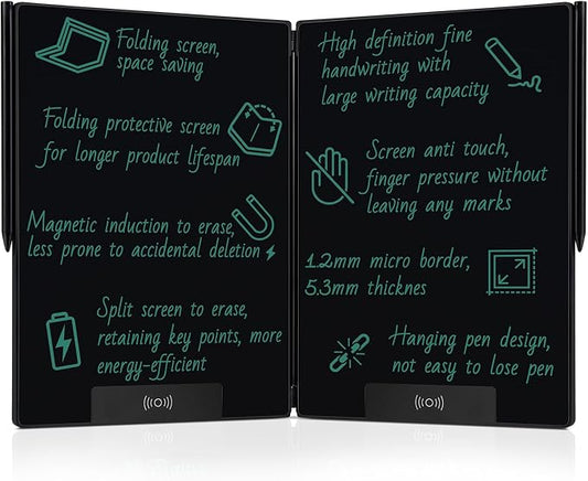 LCD Writing Tablet for Adults: 14.3 Inch Fold Full Screen Drawing Tablet by YOLIPULI