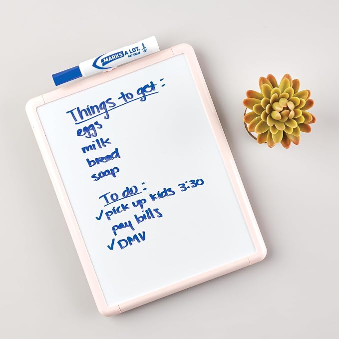 Avery Marks A Lot Dry Erase Markers, Low Odor, Chisel Tip, 12 Blue Whiteboard - Image 2