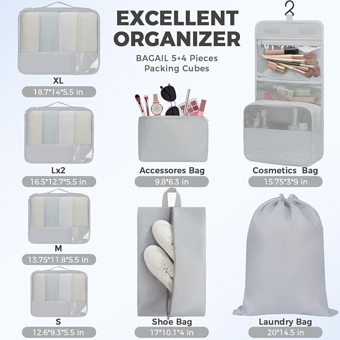 BAGAIL 9 Set Packing Cubes - Image 5