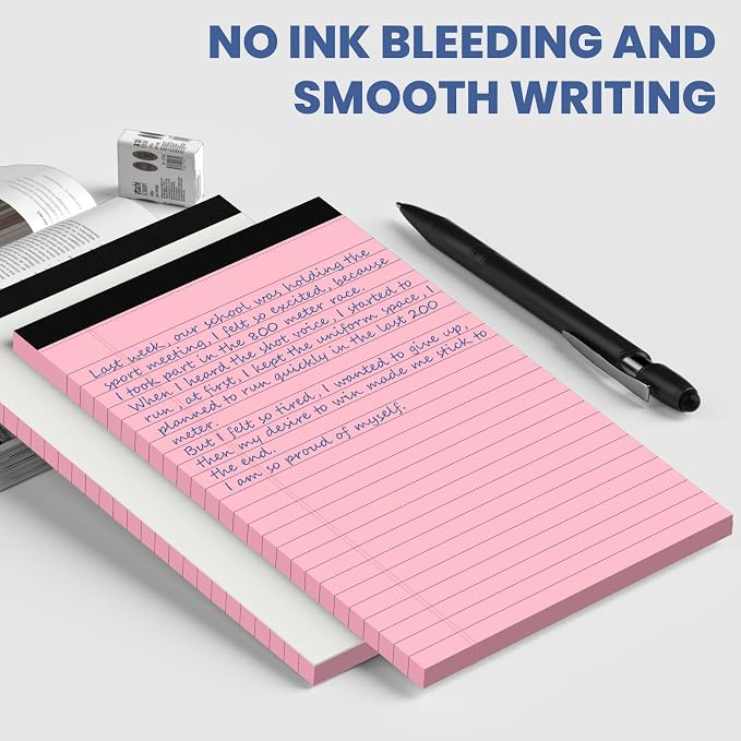 6pcs Small Note Pads, Writing Pads 5 x 8, Legal Pads, Pad Paper Perforate - Image 6