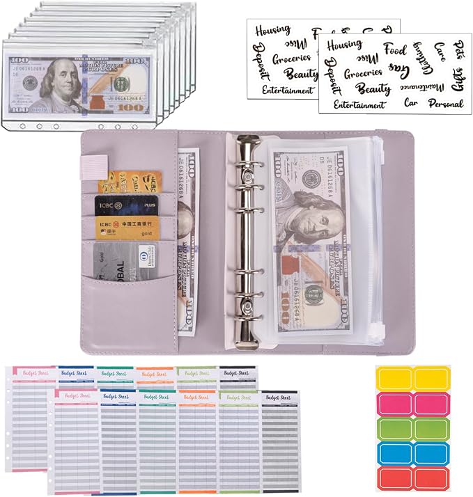 NICOOTH Budget Binder A6 Money Saving Binder - Image 4