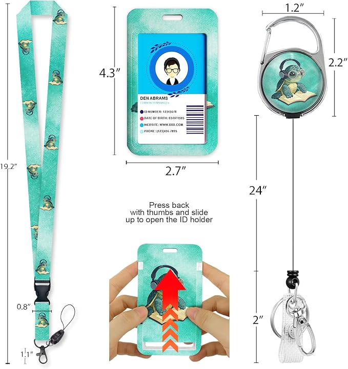 Immaturus Cute Sea Turtle Lanyards - Image 5