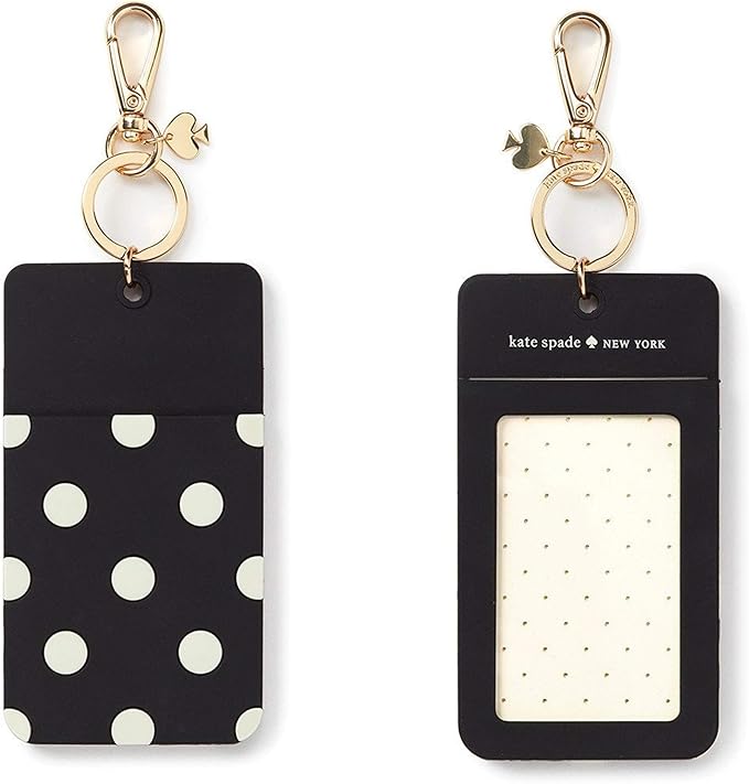 kate spade new york ID Badge Clip Key Chain, Polka Dot | Silicone Window Key by Unknown