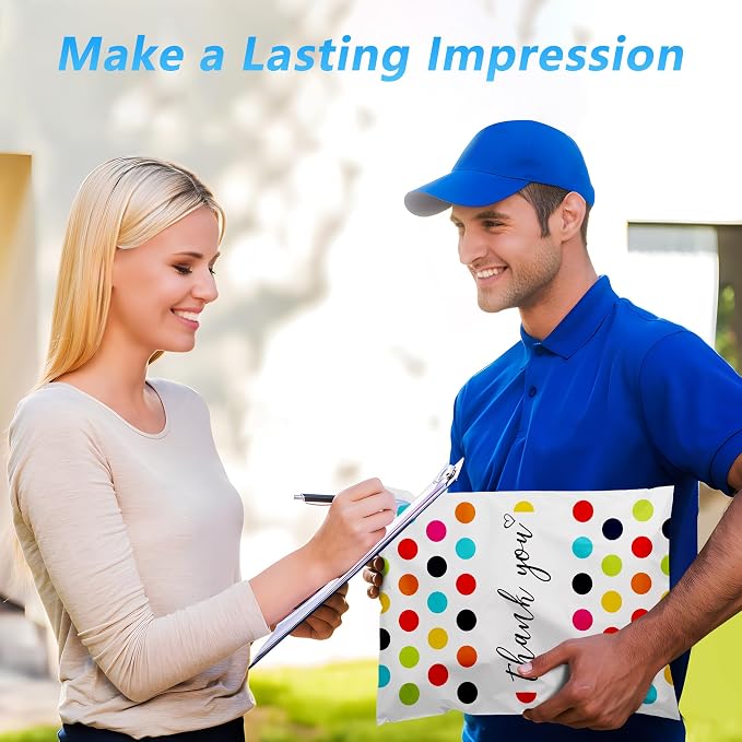 Thank You Poly Mailer 10x13 Inch 25 Pcs, Waterproof and Tear-Resistant Shipping - Image 6