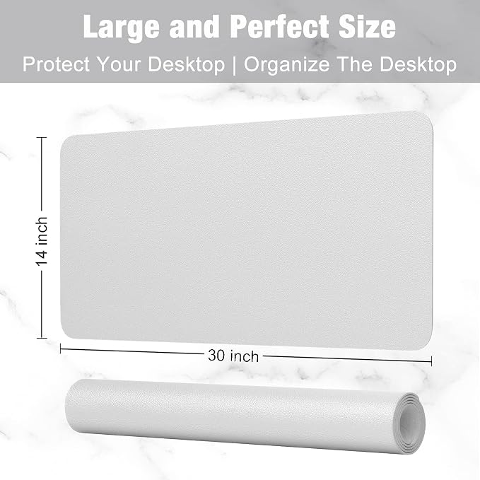 Hsurbtra Desk Pad, XL Extended Mouse Pad, Waterproof Desktop Blotter Protector - Image 3