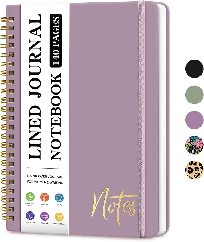 ZOTIA Lined Spiral Journal Notebook by Zotia