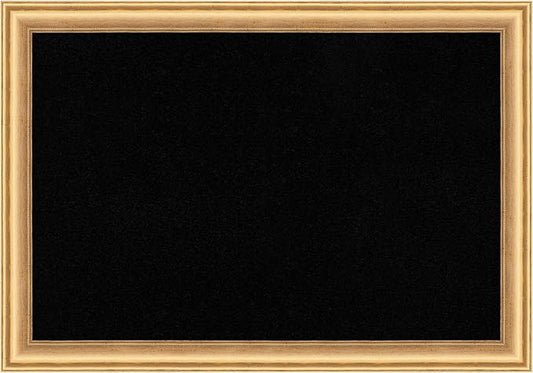 Amanti Art Black Cork Board for Wall, 14x20 Vision Board with Gold Wood Frame, Small Corkboard Office Decor for Home Organization, Casual Corkboard Pinboard to Display Items for Home Organization in-DeskLoop Office