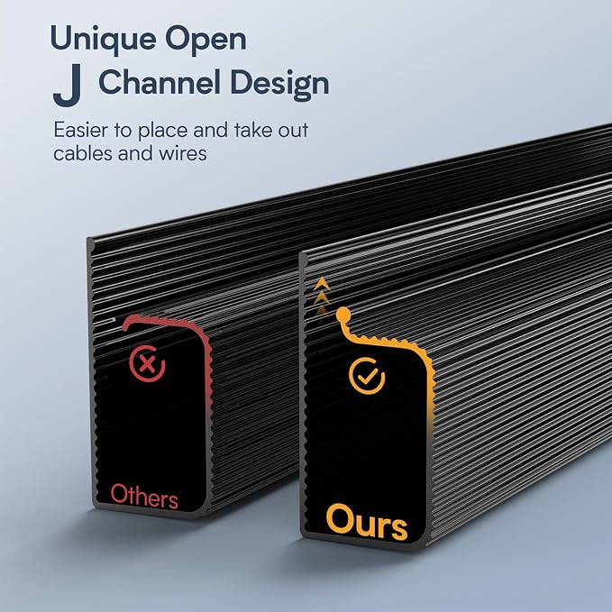 Delamu 6 Pack Safe & Tidy Black Cable Management Solution - Image 3