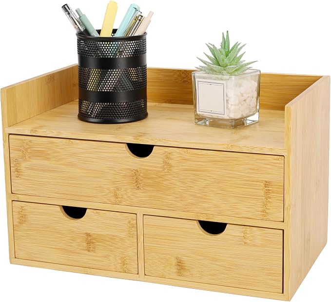 Charmewooden Bamboo Desk Organizer by Charmewooden