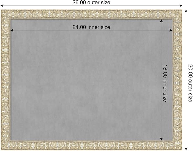 Amanti Art Silver Framed Magnetic Board 20x26 Medium Vision Board - Image 2
